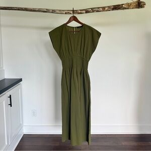 Madewell Olive Green Maxi Dress Size Small